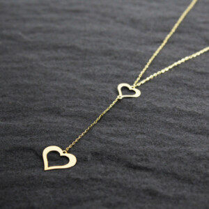 Gold Necklaces for Women - hearts