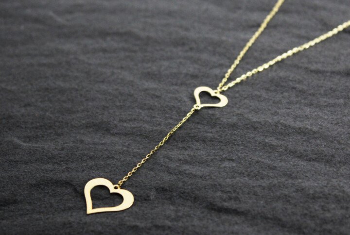 Gold Necklaces for Women - hearts