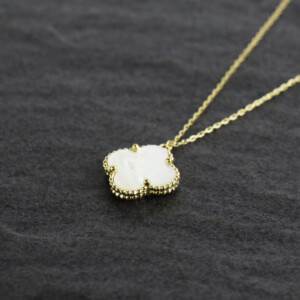 Gold Necklaces for women - quatrefoil
