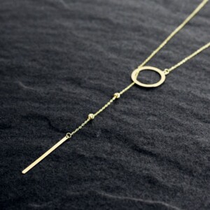 Gold Necklaces for Women - circle pendant