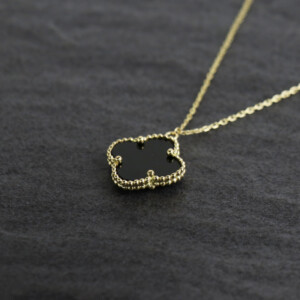 Gold Necklaces for women - quatrefoil B