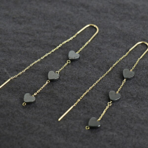Gold Earrings for women - hearts