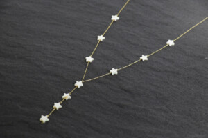 Gold Necklaces - stone stars