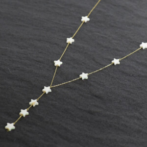 Gold Necklaces - stone stars